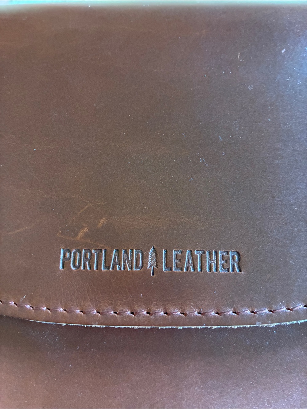 Portland Leather Crossbody Bag in Burgundy Brown - Picture 2 of 15